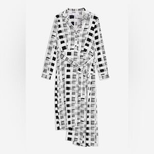 Topshop (US6) asymmetric printed midi dress